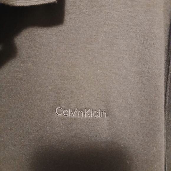 Mens Calvin Klein Liquid Touch XL Black Collard Shirt - Picture 3 of 9